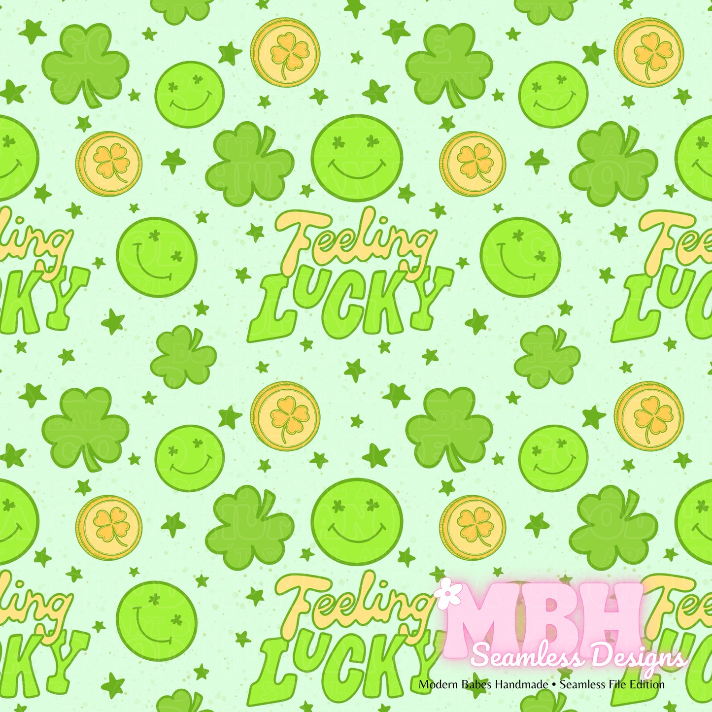 Feeling Lucky Assorted Colorways Seamless Pattern