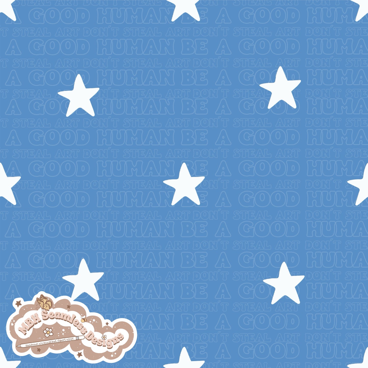 Patriotic Rubble Seamless Pattern MULTIPLE COLORWAYS