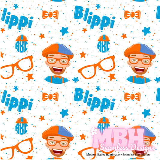 Starry Blippi SPEX Seamless Pattern MULTIPLE COLORWAYS