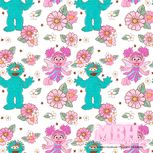 Abby Rosita Floral ASSORTED COLORWAYS Seamless Pattern