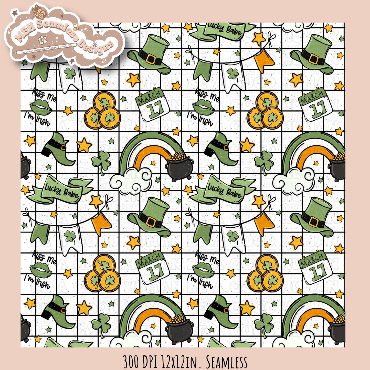 St. Patty’s Day Assorted Colorways Seamless Pattern