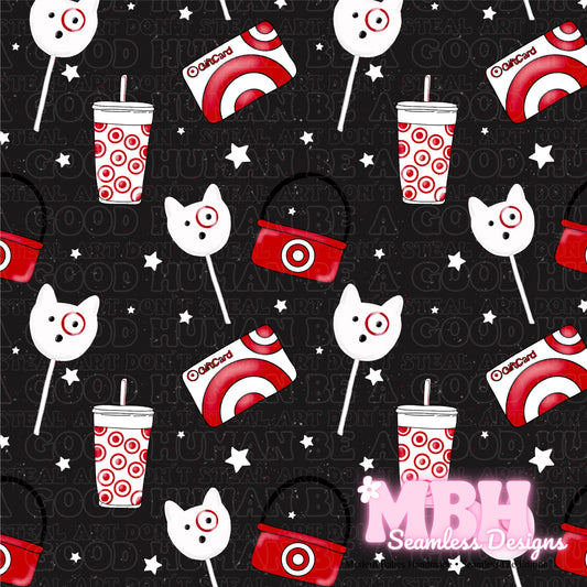 Target Cake Pop Assorted Colorways Seamless Pattern