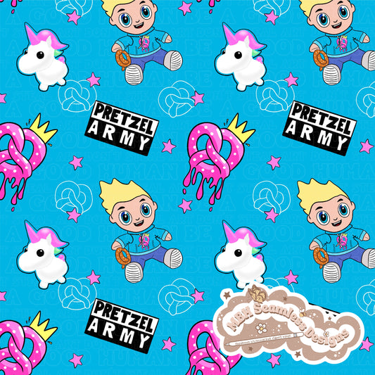 Prezley YouTuber Seamless Pattern