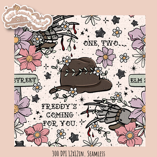 Freddy X Tattoo Floral Seamless Pattern Multiple Colorways