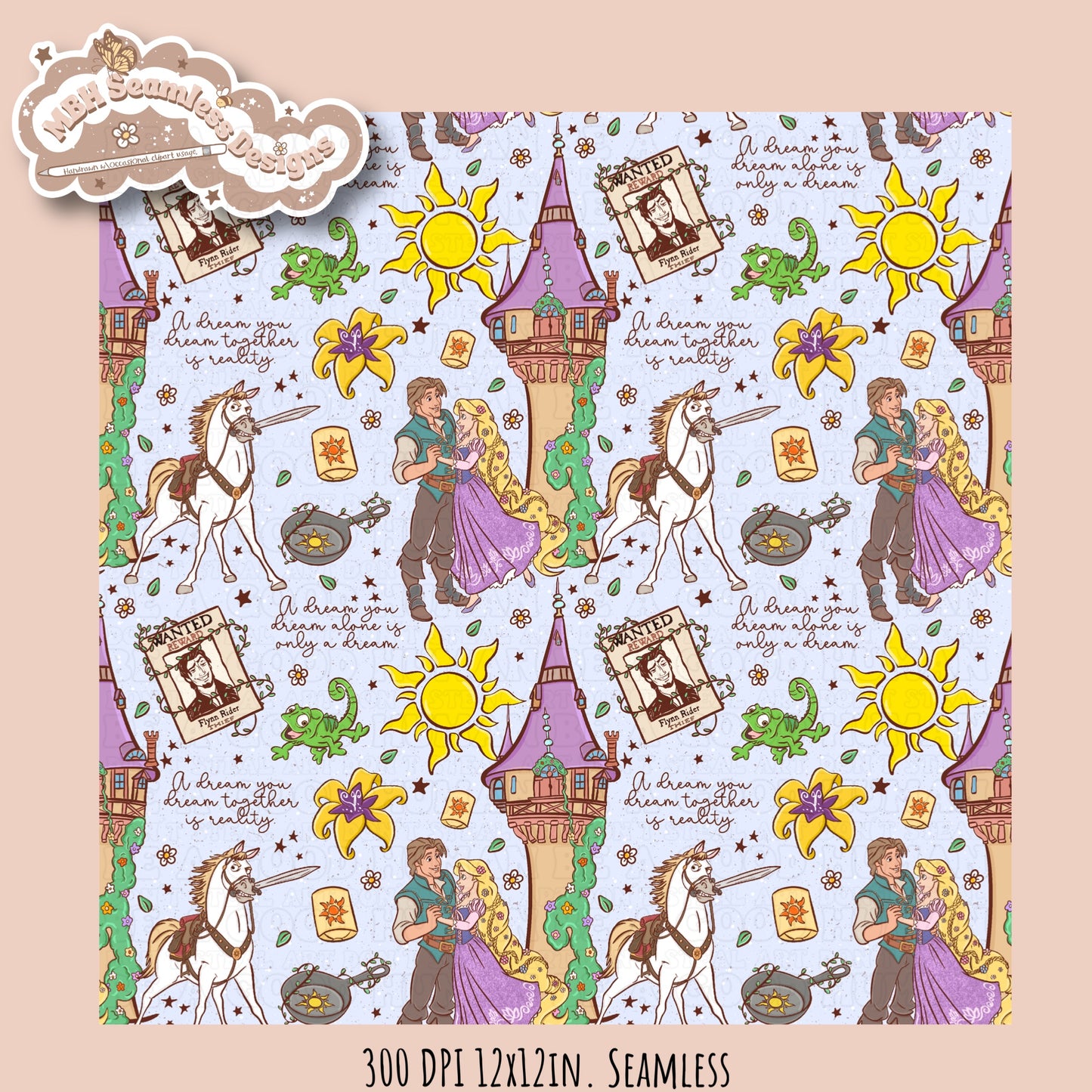 Tangled Seamless Pattern • Multiple Colorway Options