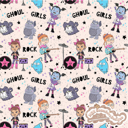 Vampirina Ghoul Band Seamless Pattern MULTIPLE COLORWAYS