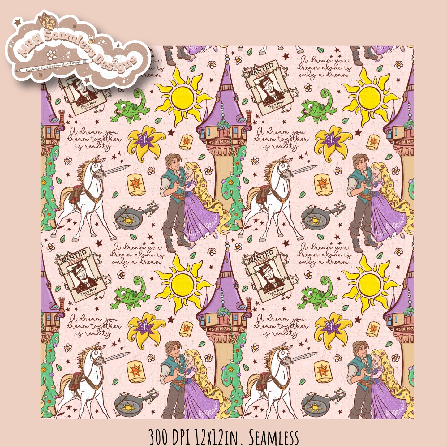 Tangled Seamless Pattern • Multiple Colorway Options