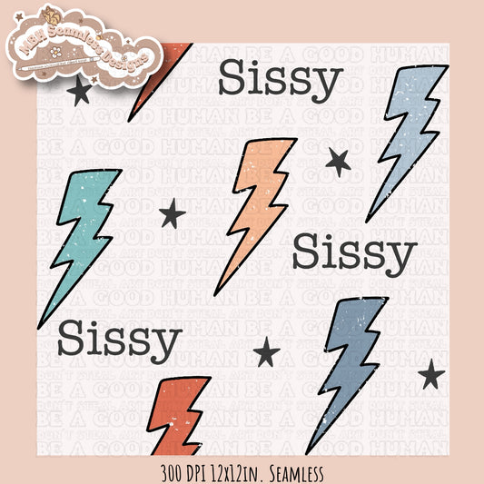 Sissy Bolts Seamless Pattern