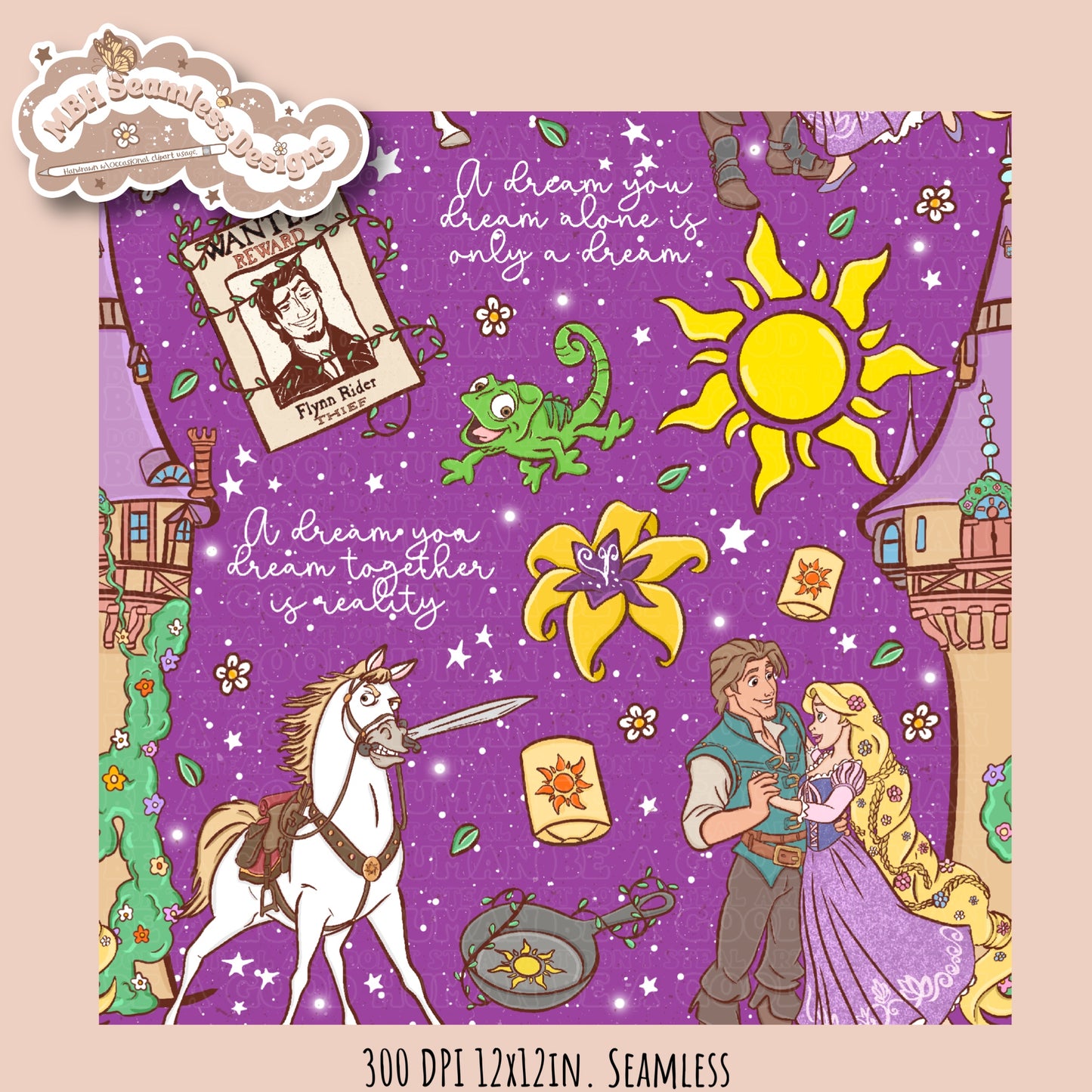 Tangled Seamless Pattern • Multiple Colorway Options