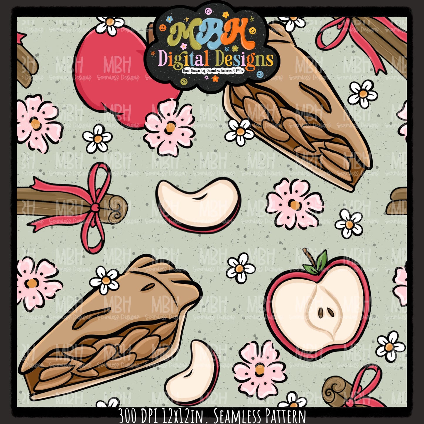 Coquette Apple Pie Seamless MULTIPLE COLORWAYS