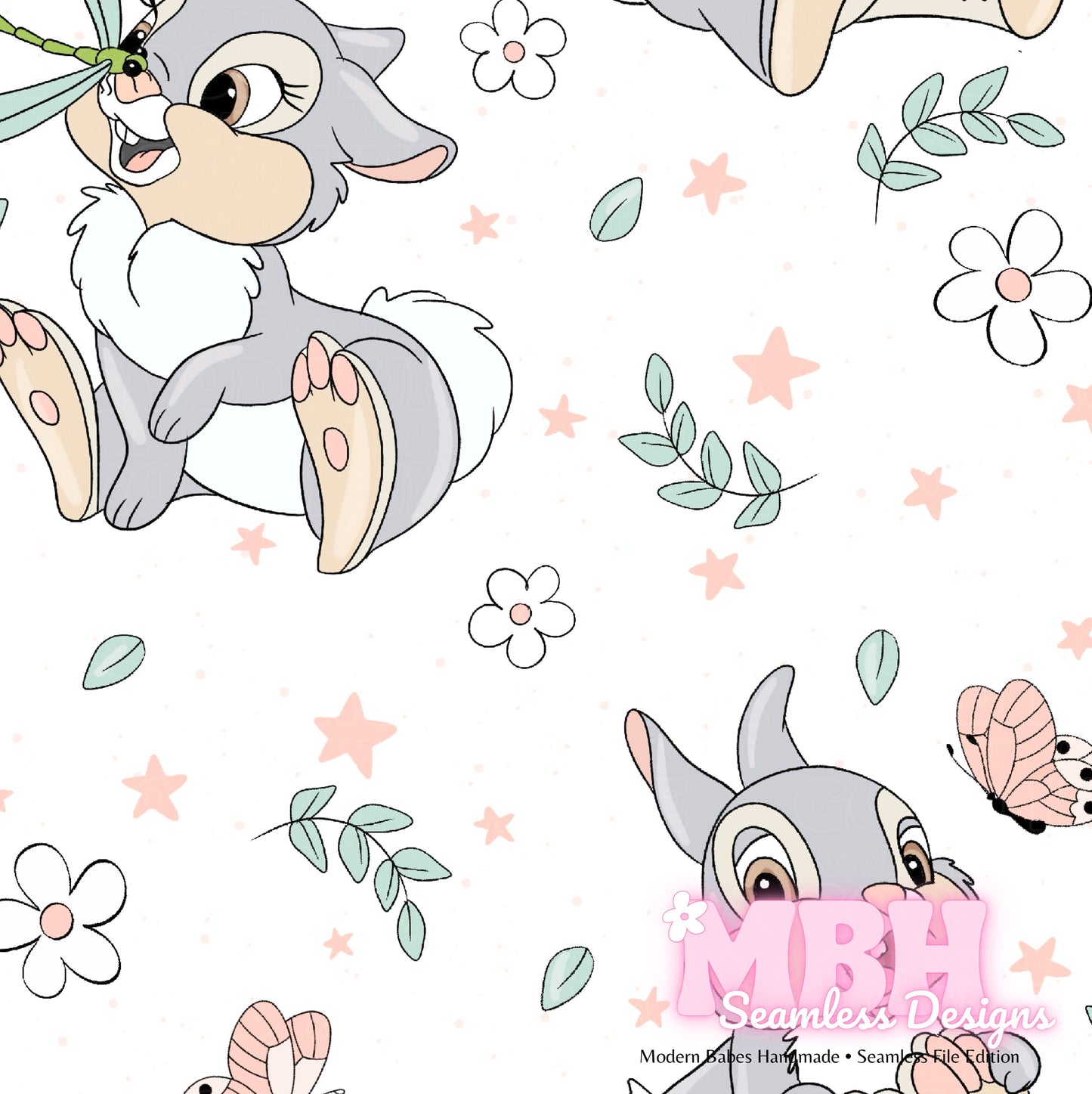 Starry Thumper Seamless Pattern Assorted Colorways