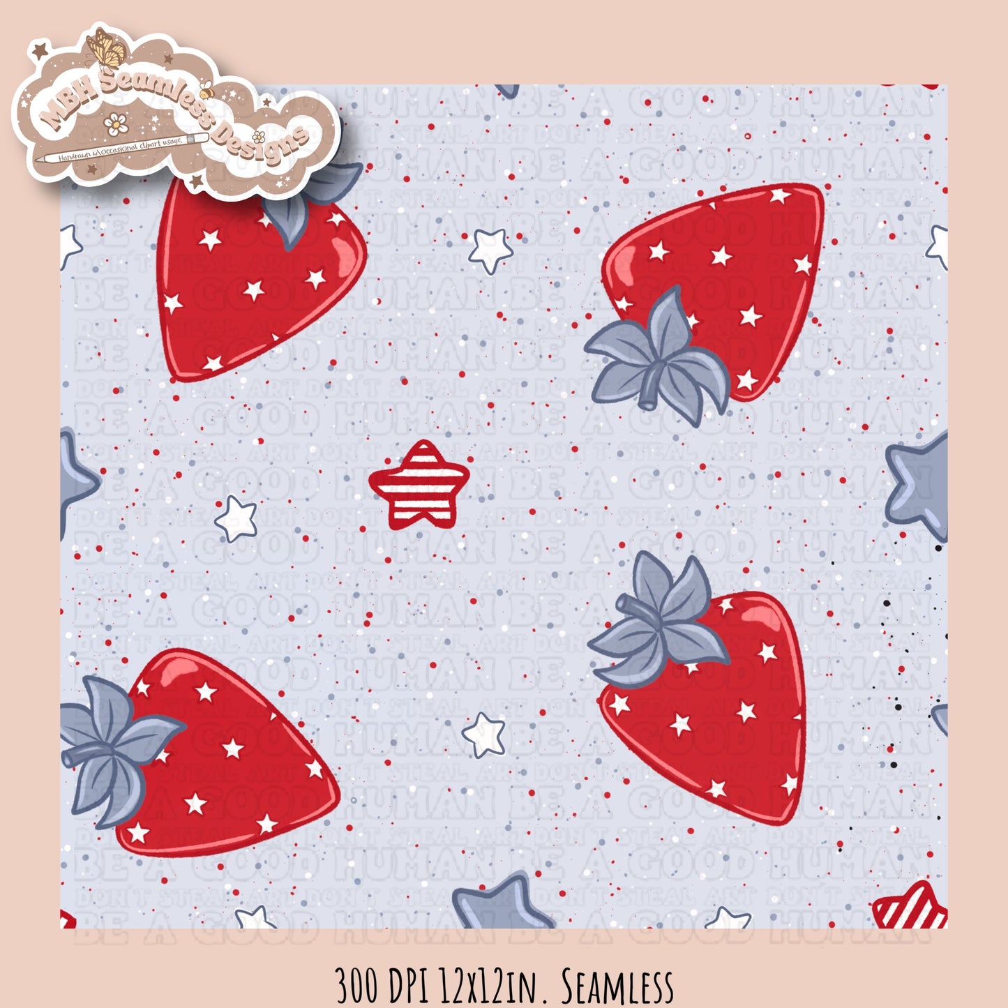 Strawberry Shortcake FOJ Coord Rainbows Seamless Pattern •Multiple Colorways