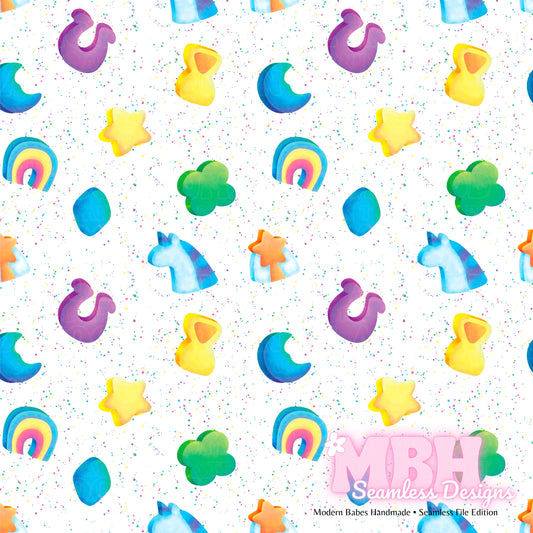 Speckled Lucky Charms Assorted Colorways Seamless Pattern