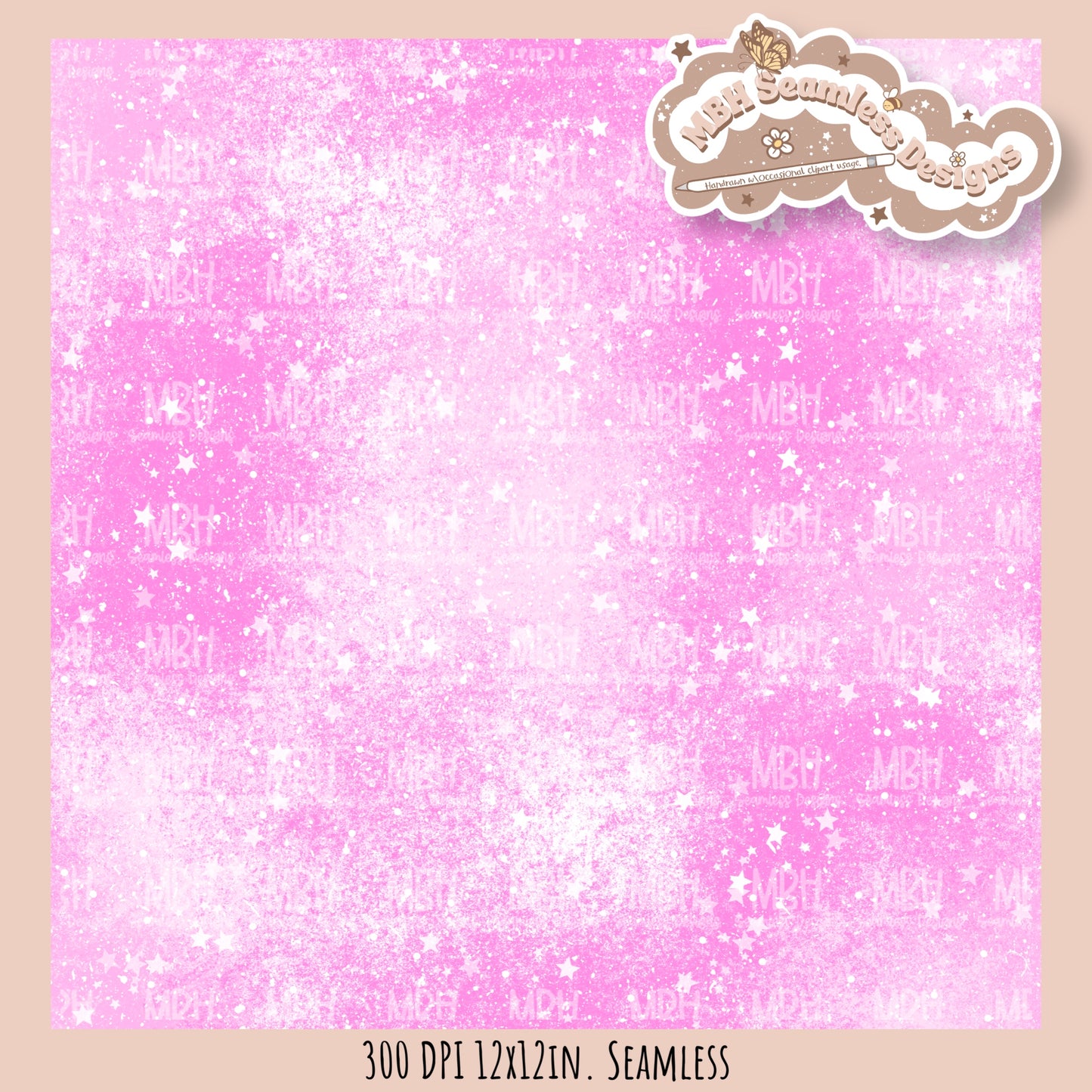 Space Jellyfish Seamless Pattern • Multiple Colorways •  Coordinates • PNG