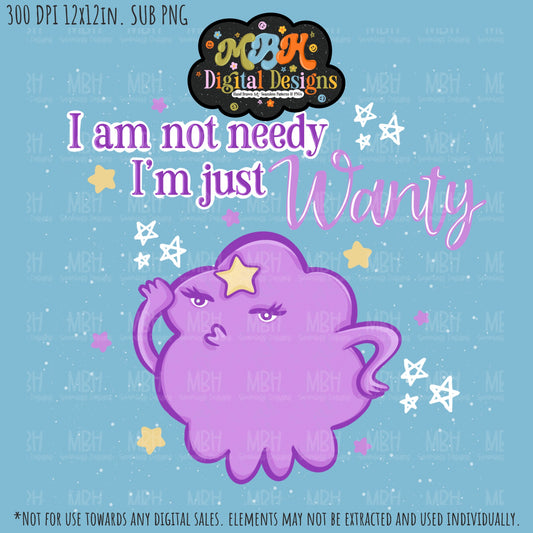 Wanty Pincess Sublimation PNG