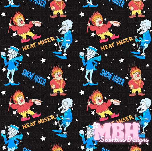 Midnight Misers Seamless Pattern