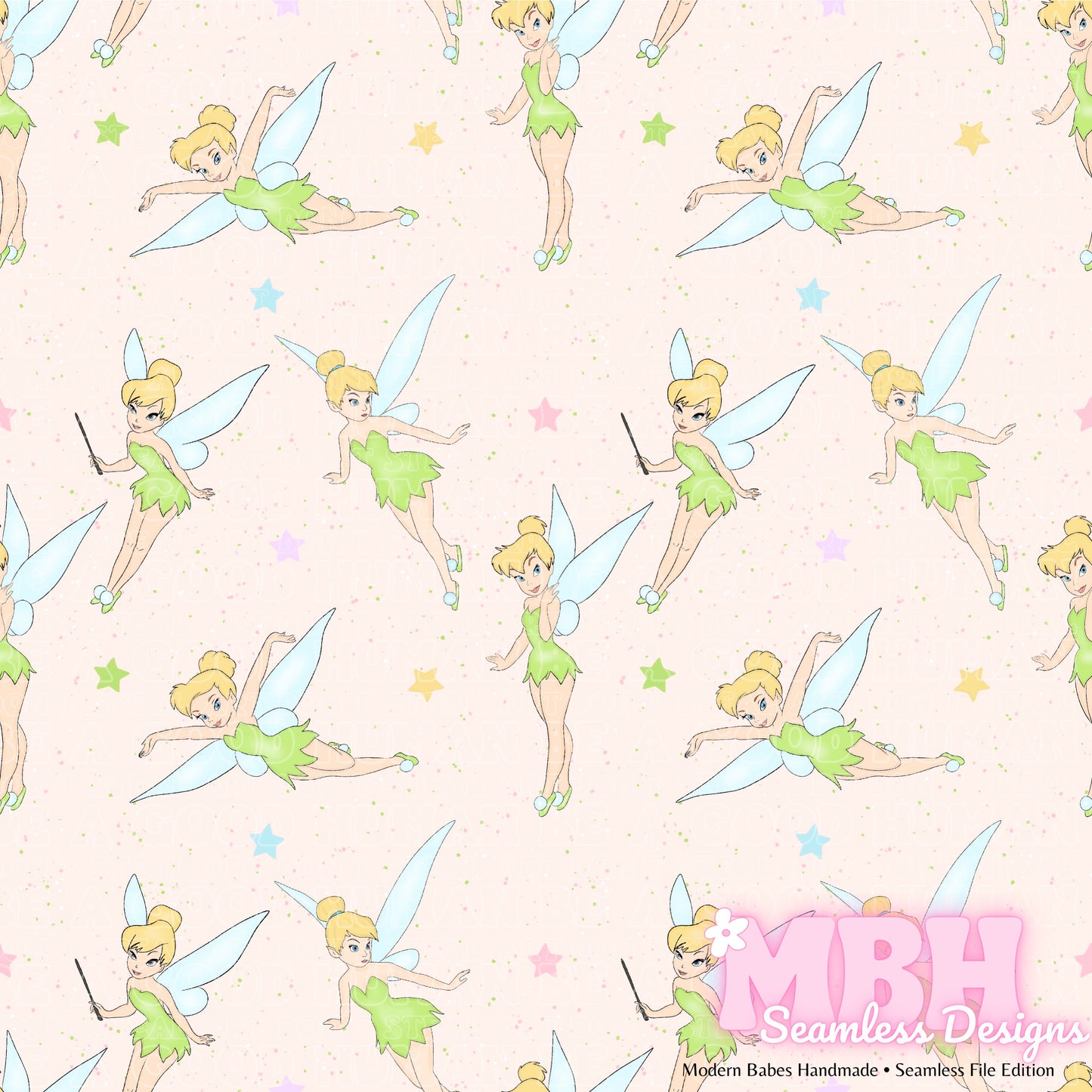 Starry Tinks Seamless Pattern