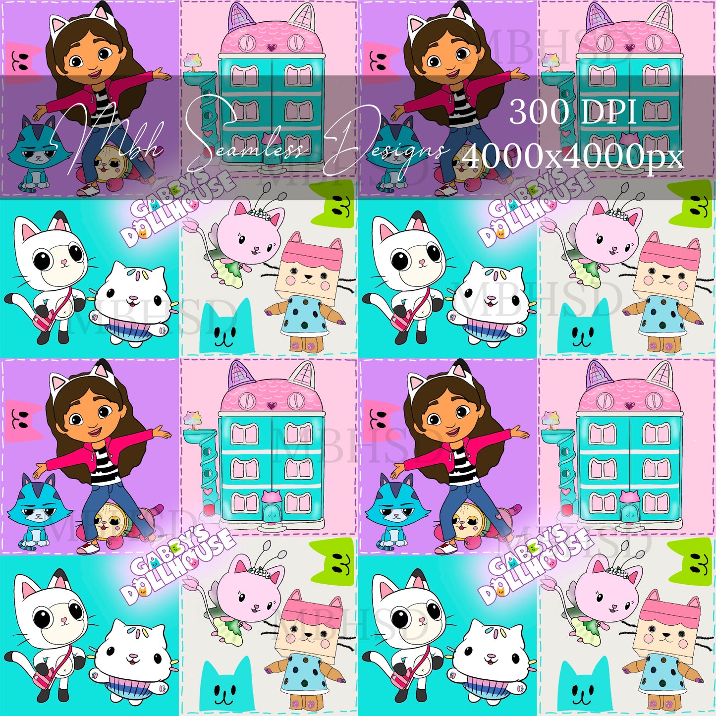 Gabby Patchwork Seamless Pattern