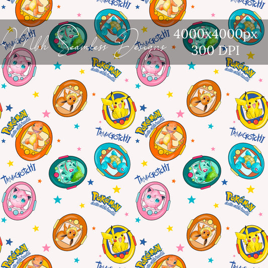 Pokeman Seamless Pattern