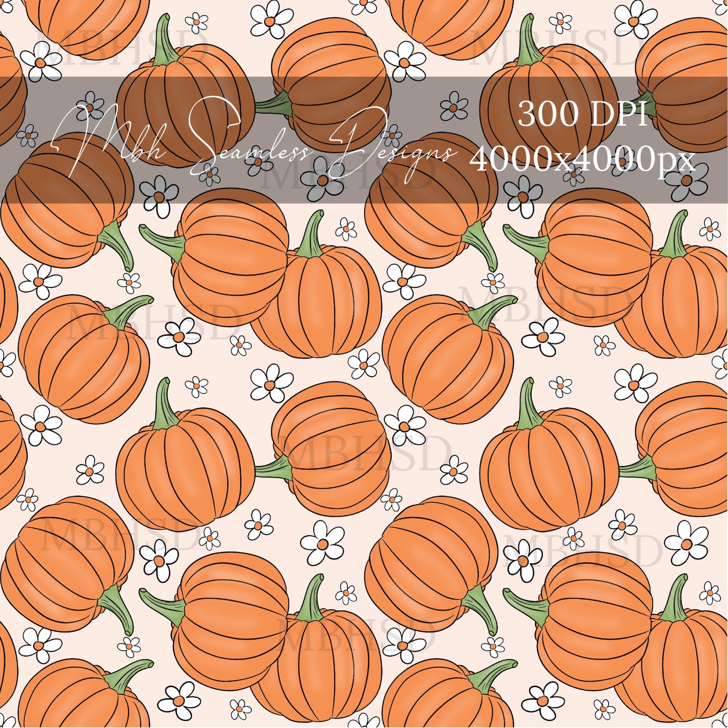 Pumpkins Galore Seamless Pattern