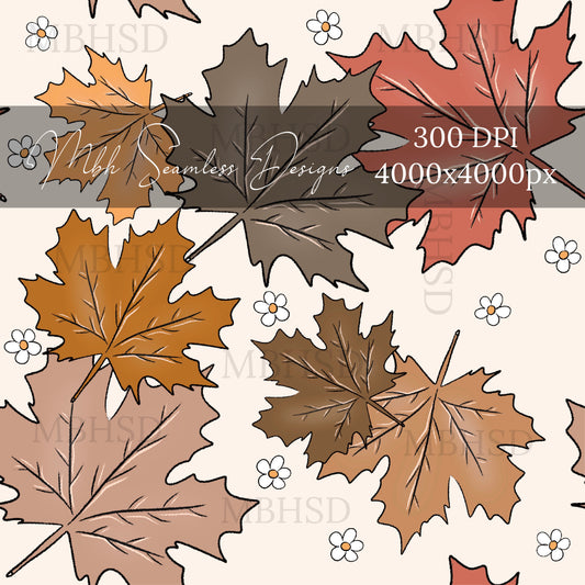 Boho Maple Leaves