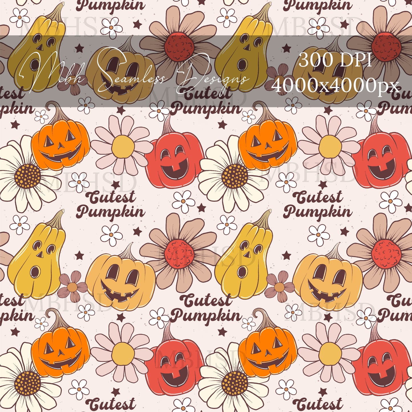 Cutest Pumpkin Seamless Pattern