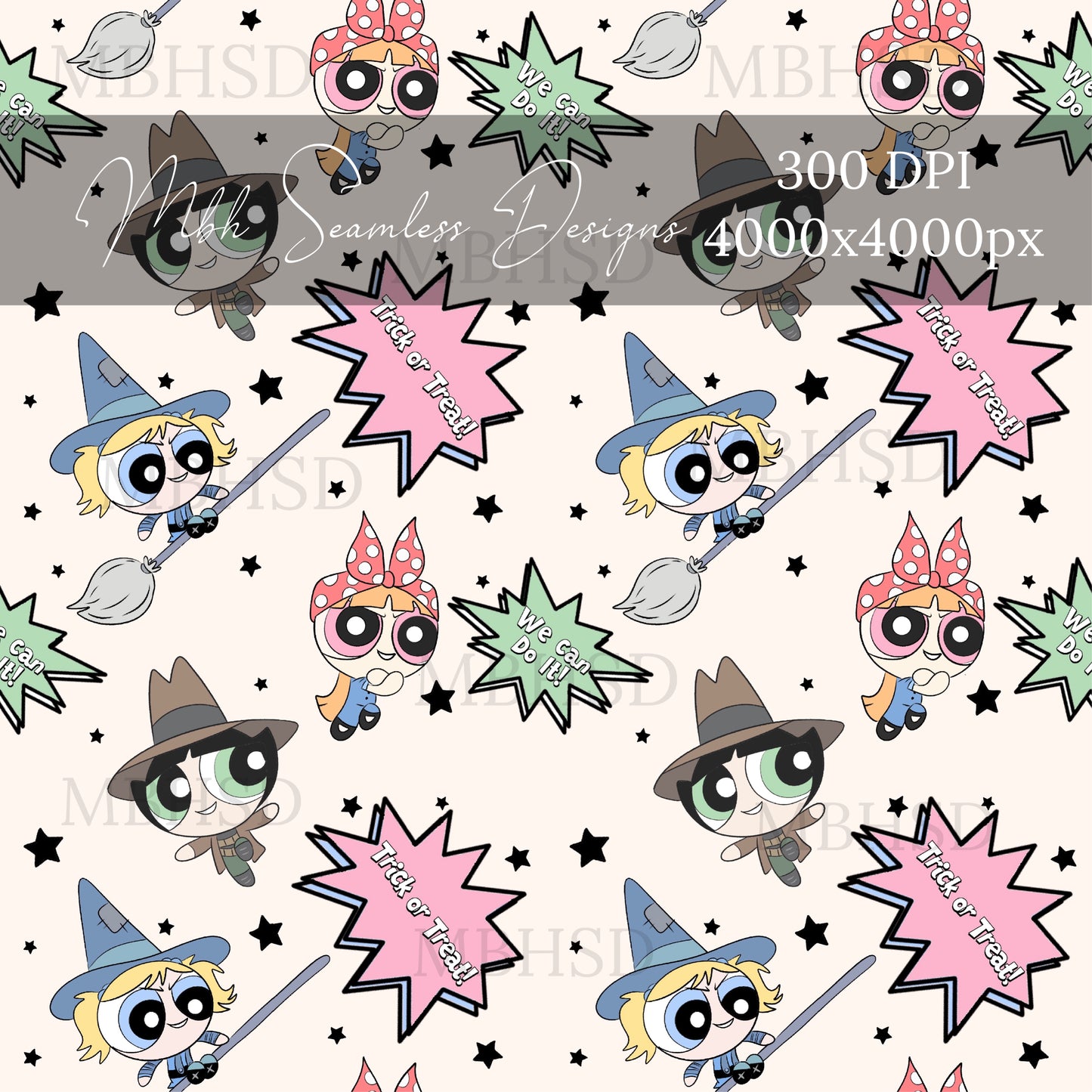 PPG Halloween Seamless Pattern