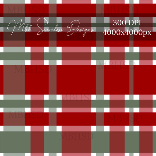 Holiday Plaid Seamless Pattern