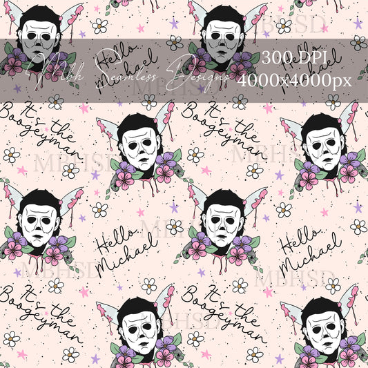 Michael Boho Lavender Pink Floral & COORDINATE Seamless Pattern