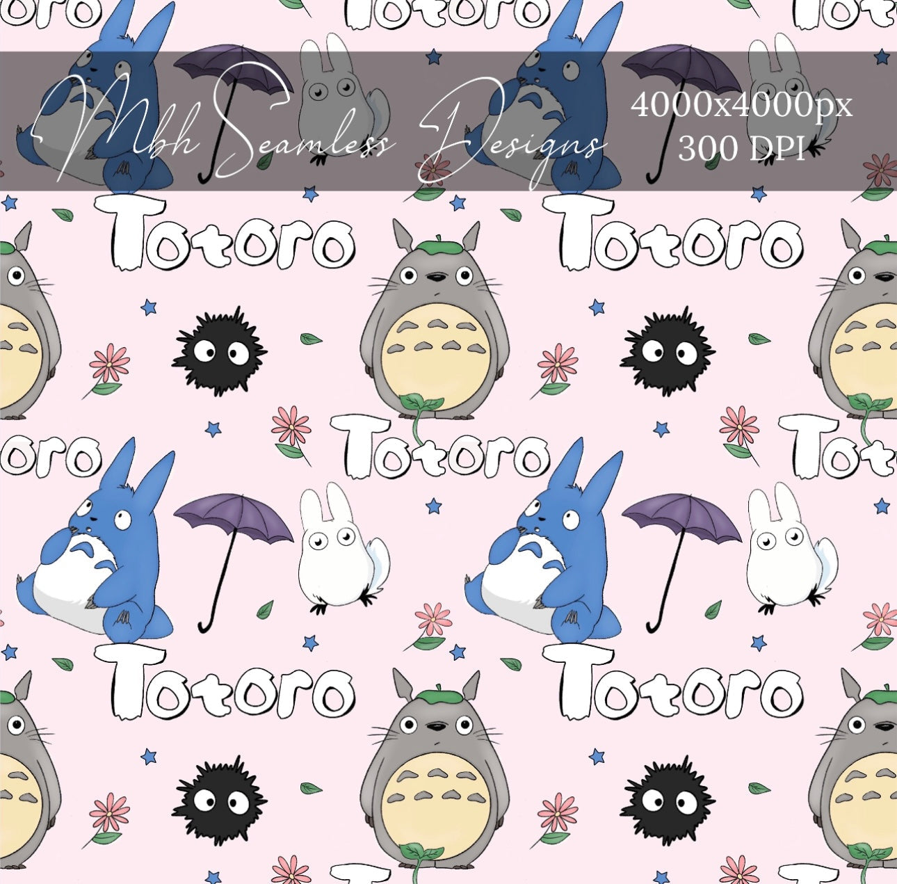 Anime 3 Colors Seamless Pattern