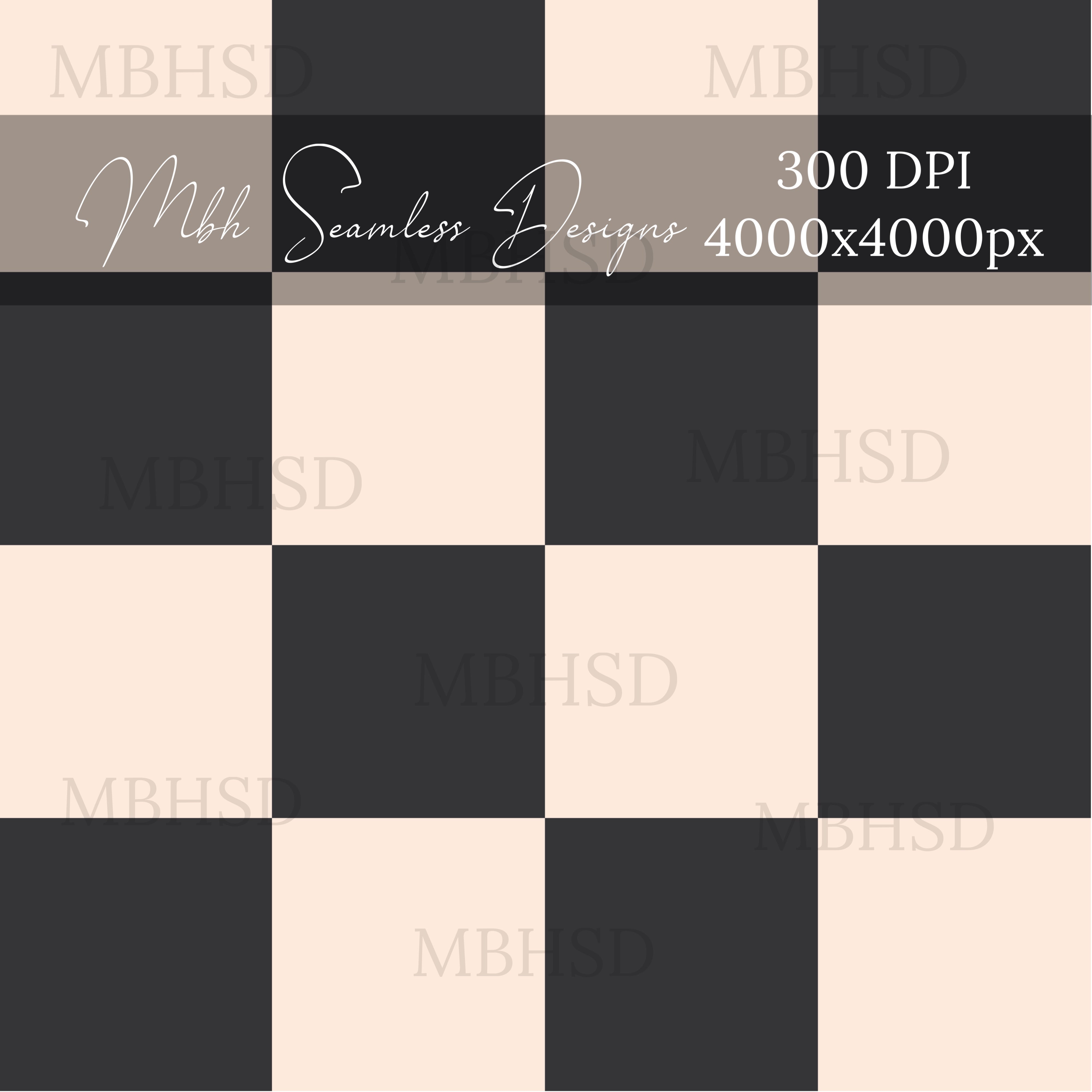 Retro Checkerboard Seamless Pattern – MBH Seamless Designs