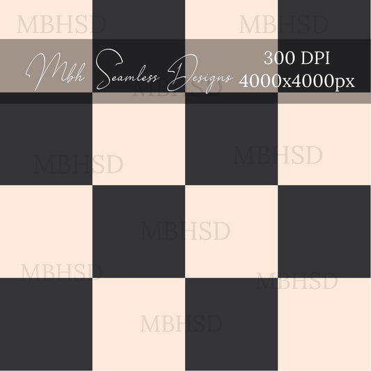 Retro Checkerboard Seamless Pattern