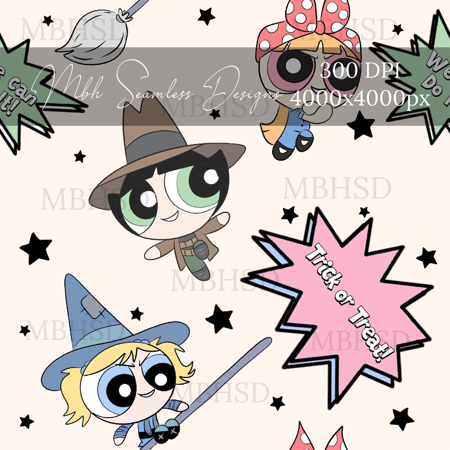 PPG Halloween Seamless Pattern