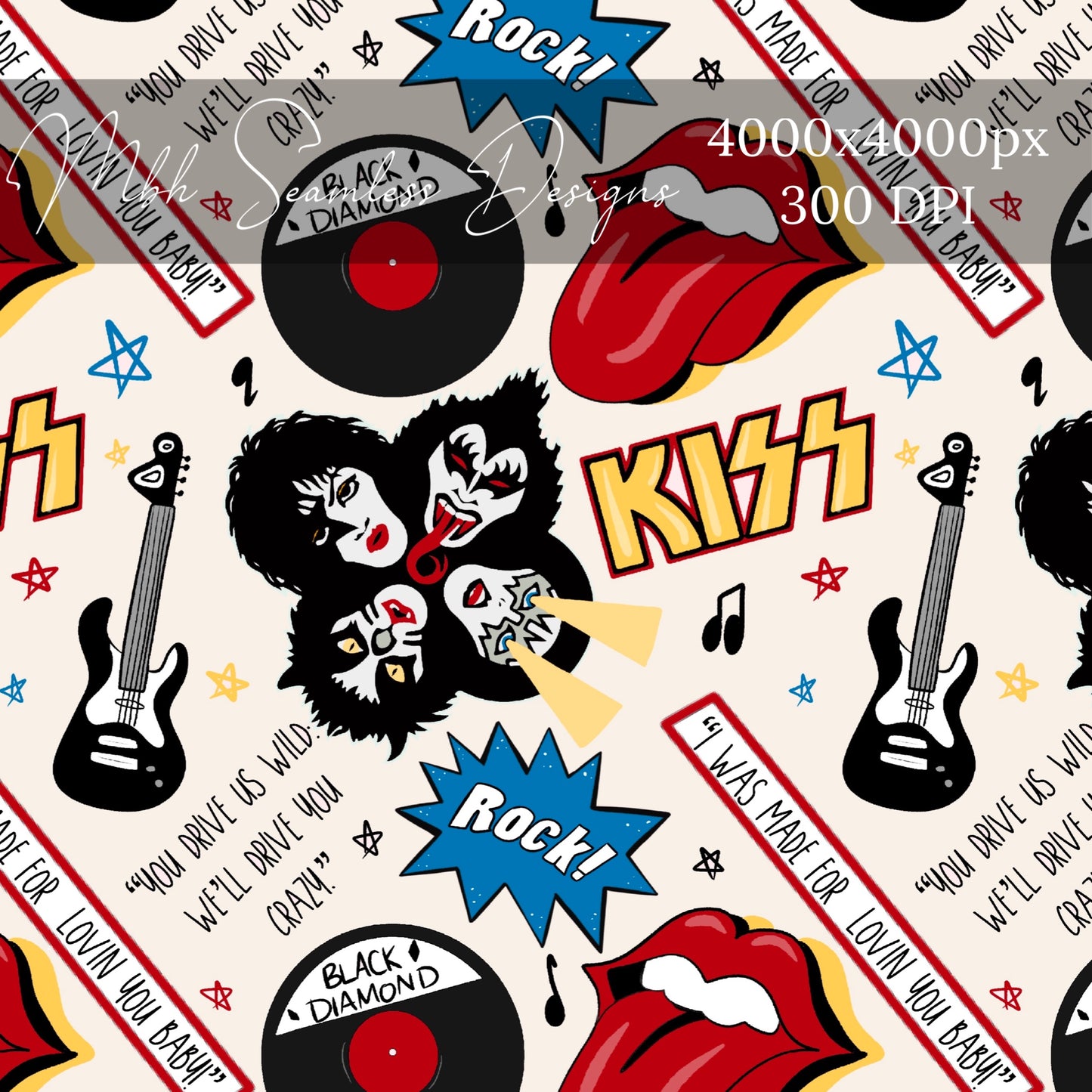 Kiss Seamless Pattern