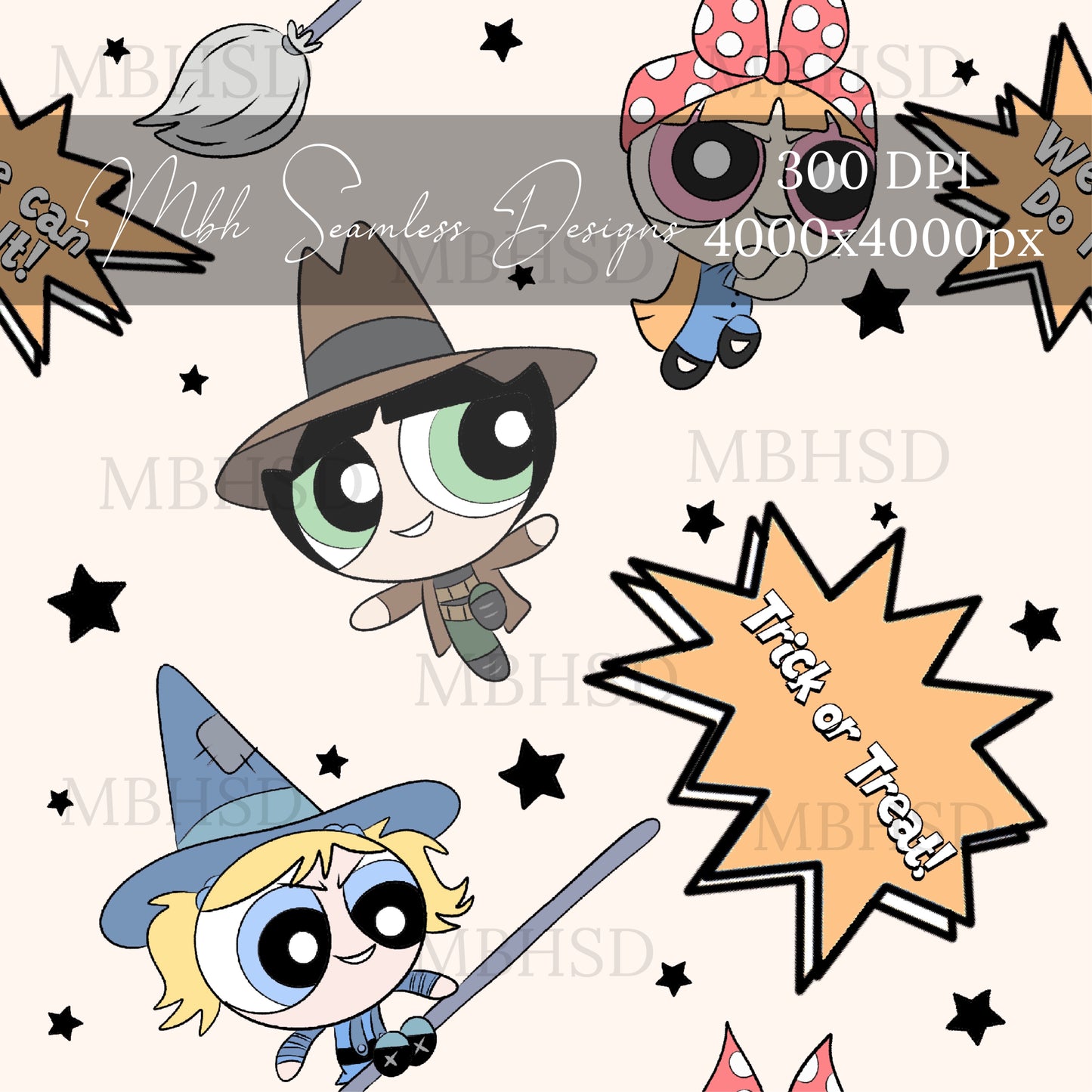 PPG Halloween Seamless Pattern