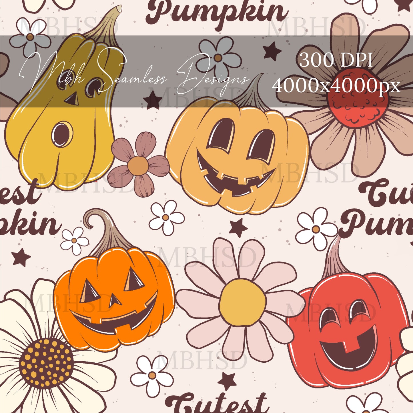 Cutest Pumpkin Seamless Pattern