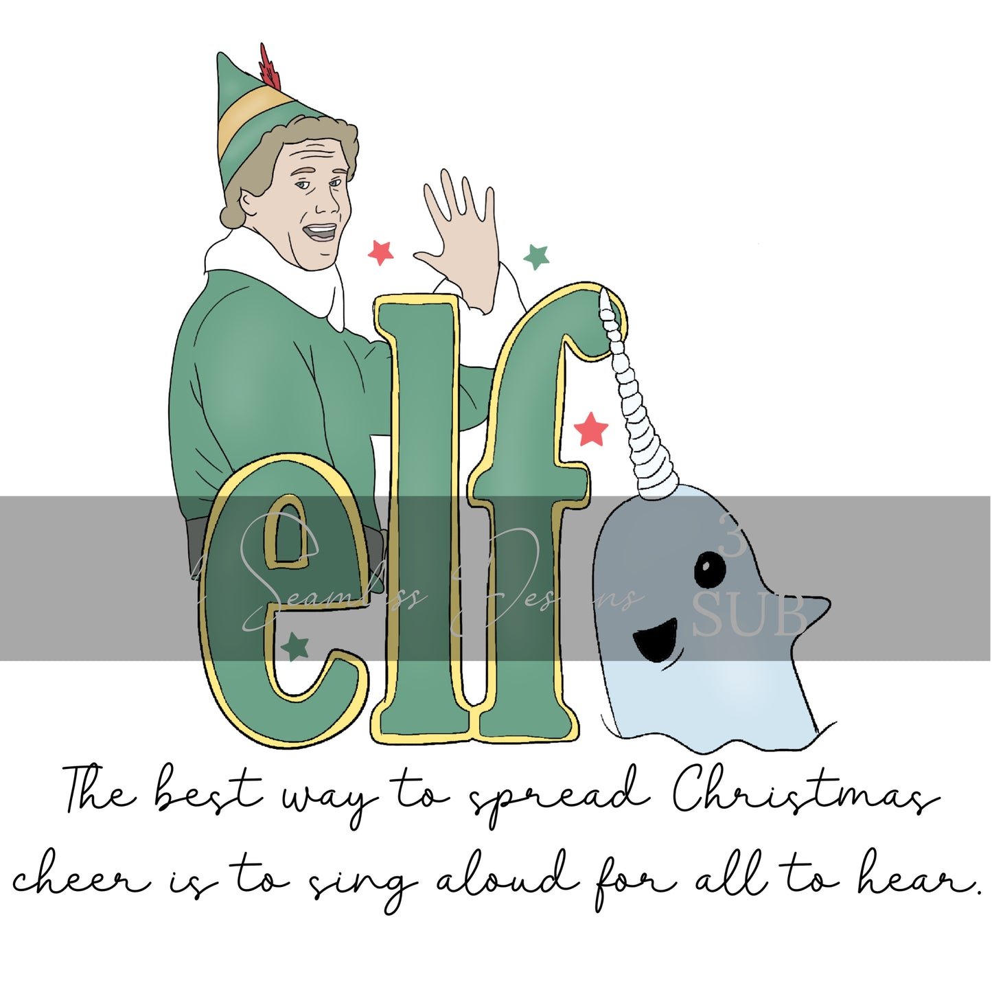 ELF Seamless Pattern