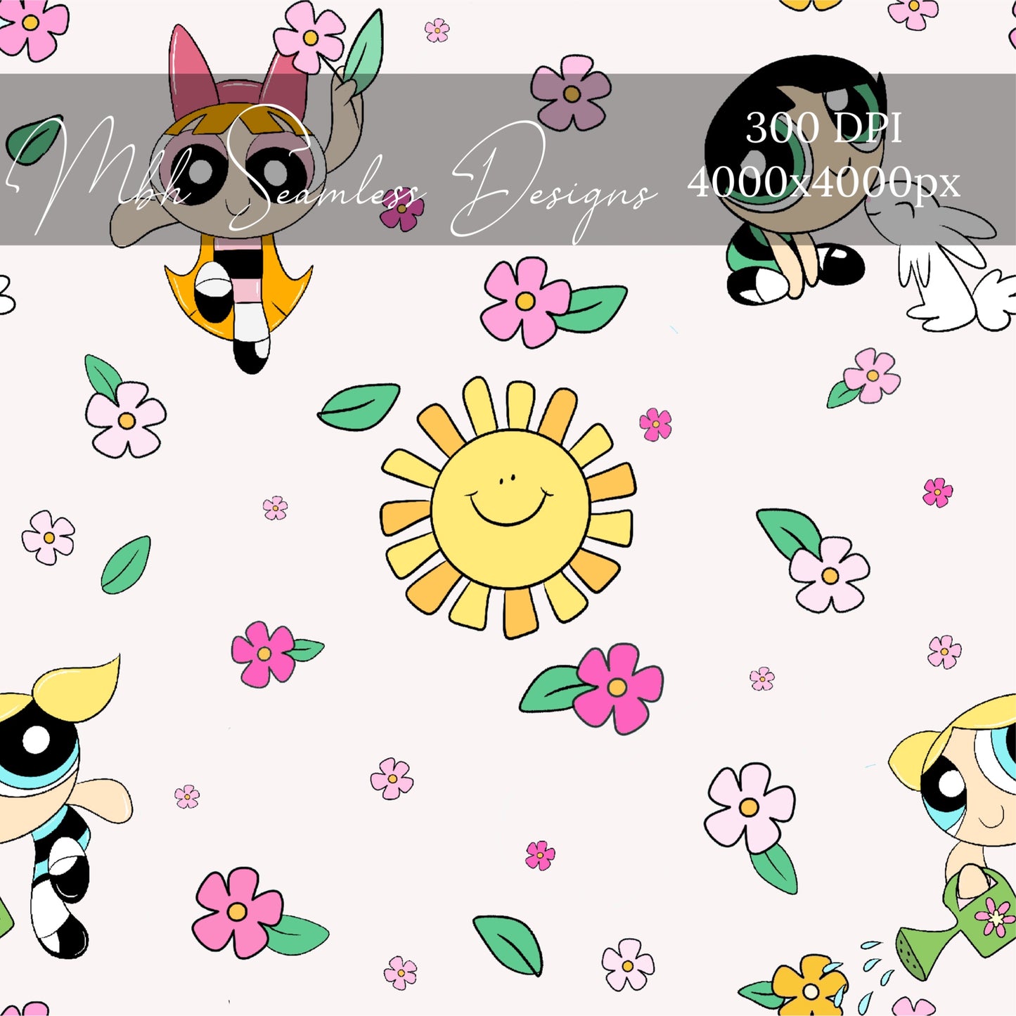 PPG Spring Summer Floral Seamless Pattern