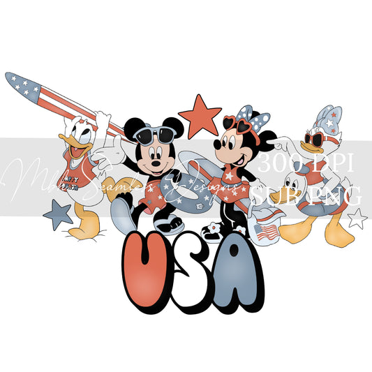 Ducks Mouse USA PNG