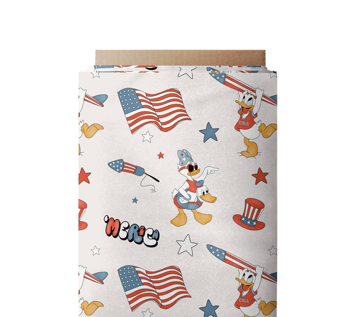 Ducks ‘Merica Cream Seamless Pattern