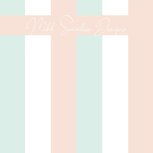 Nirvana Floral STRIPES Seamless Pattern