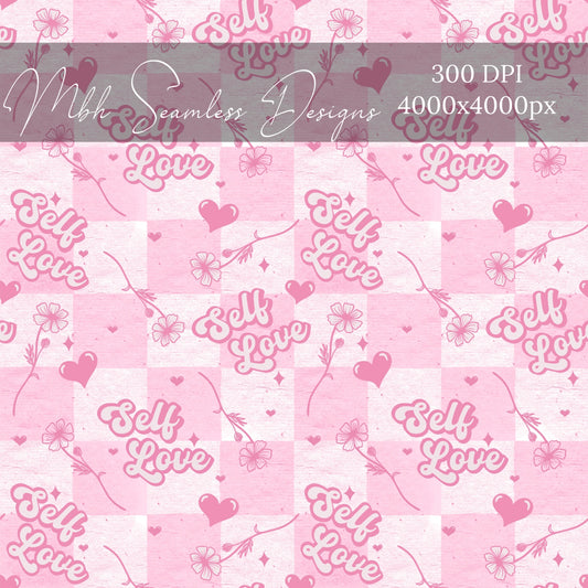 Self Love Seamless Pattern