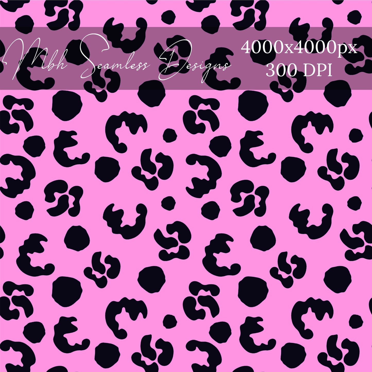 Pink Leopard Seamless Pattern