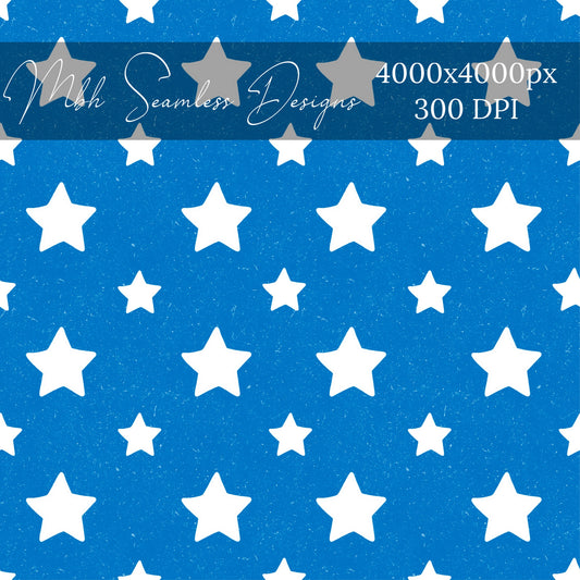 Patriotic Stars Seamless Pattern