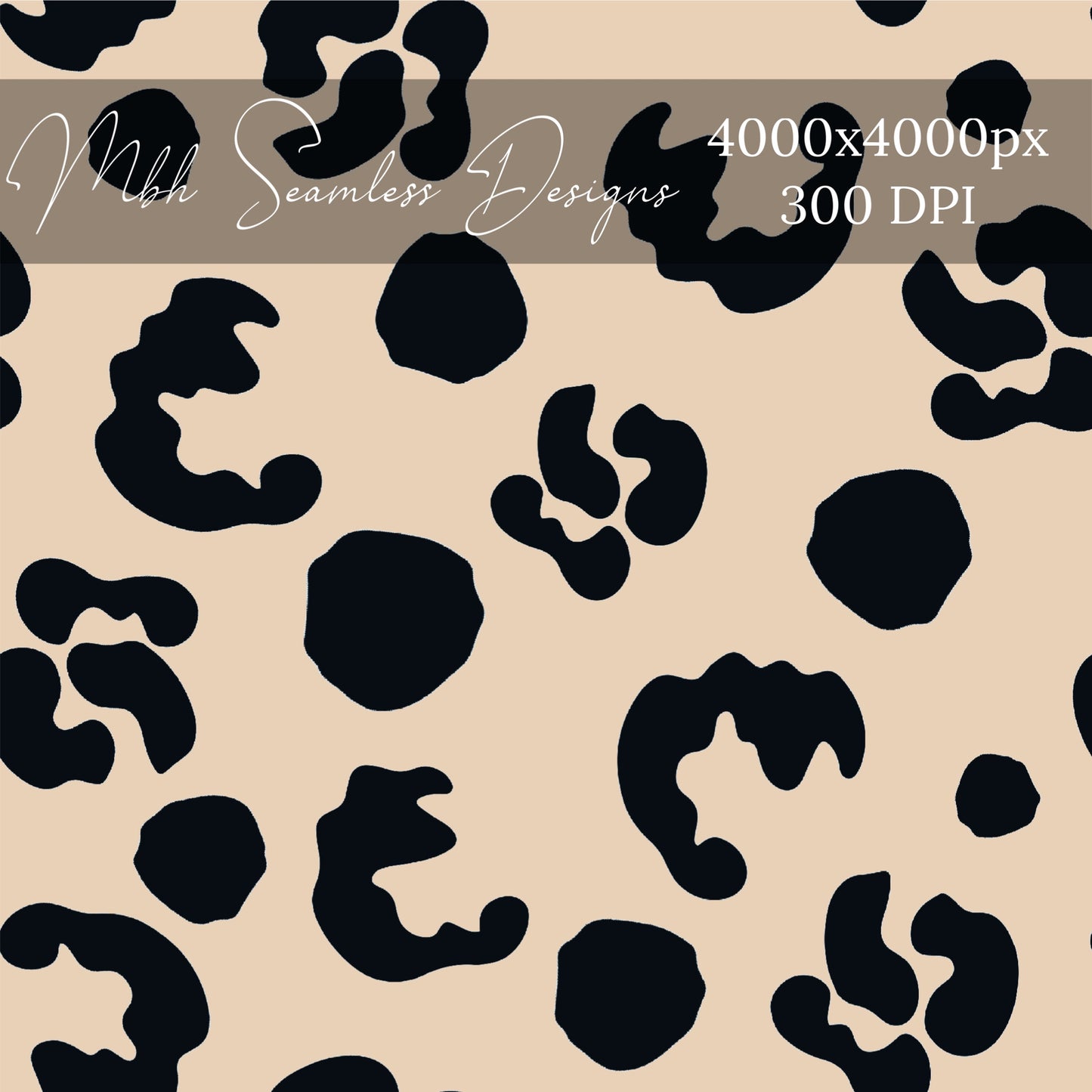 Tan Leopard Seamless Pattern