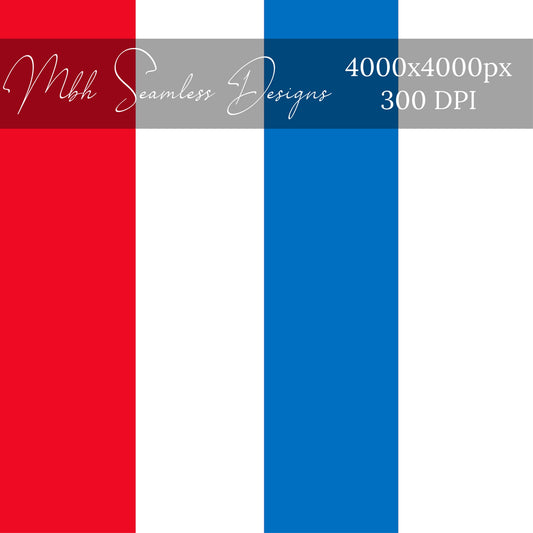 Fourth of July Stripes Seamless Pattern