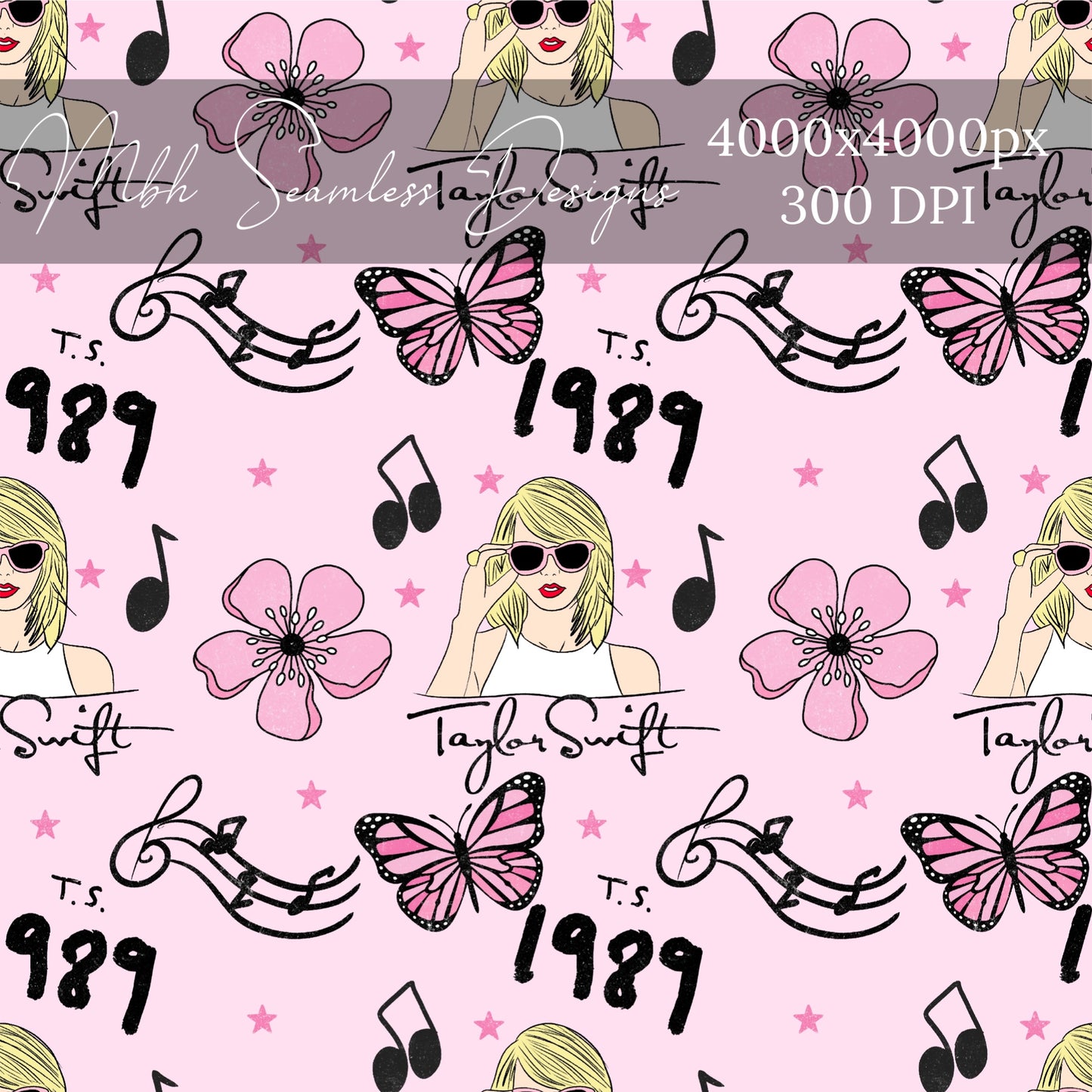 Swiftie PINK Seamless Pattern