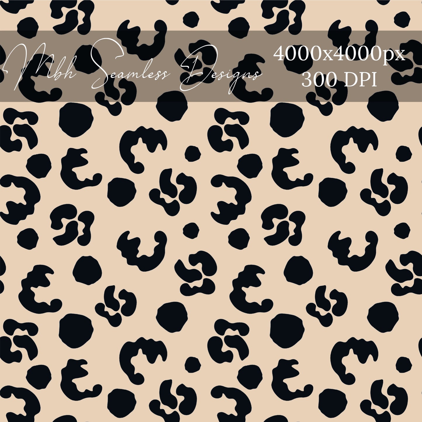 Tan Leopard Seamless Pattern