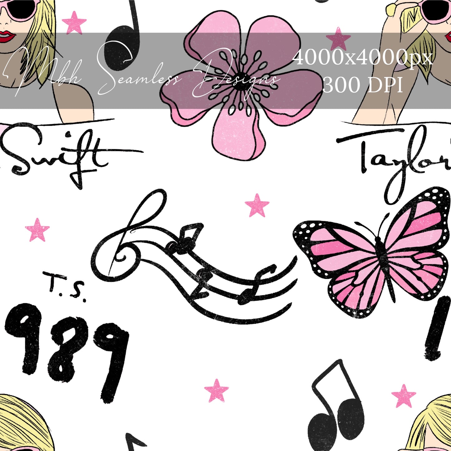 Swiftie Seamless Pattern